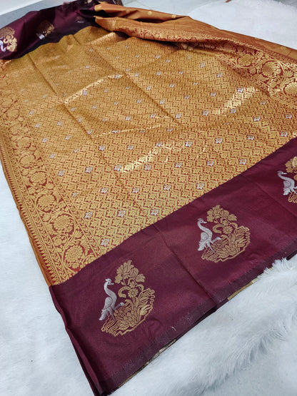 Saree un stiched blouse code SLS 580
