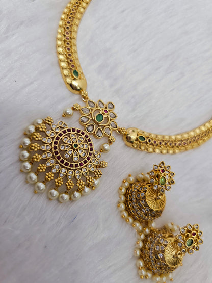 Neck set with earrings code SLS 434J
