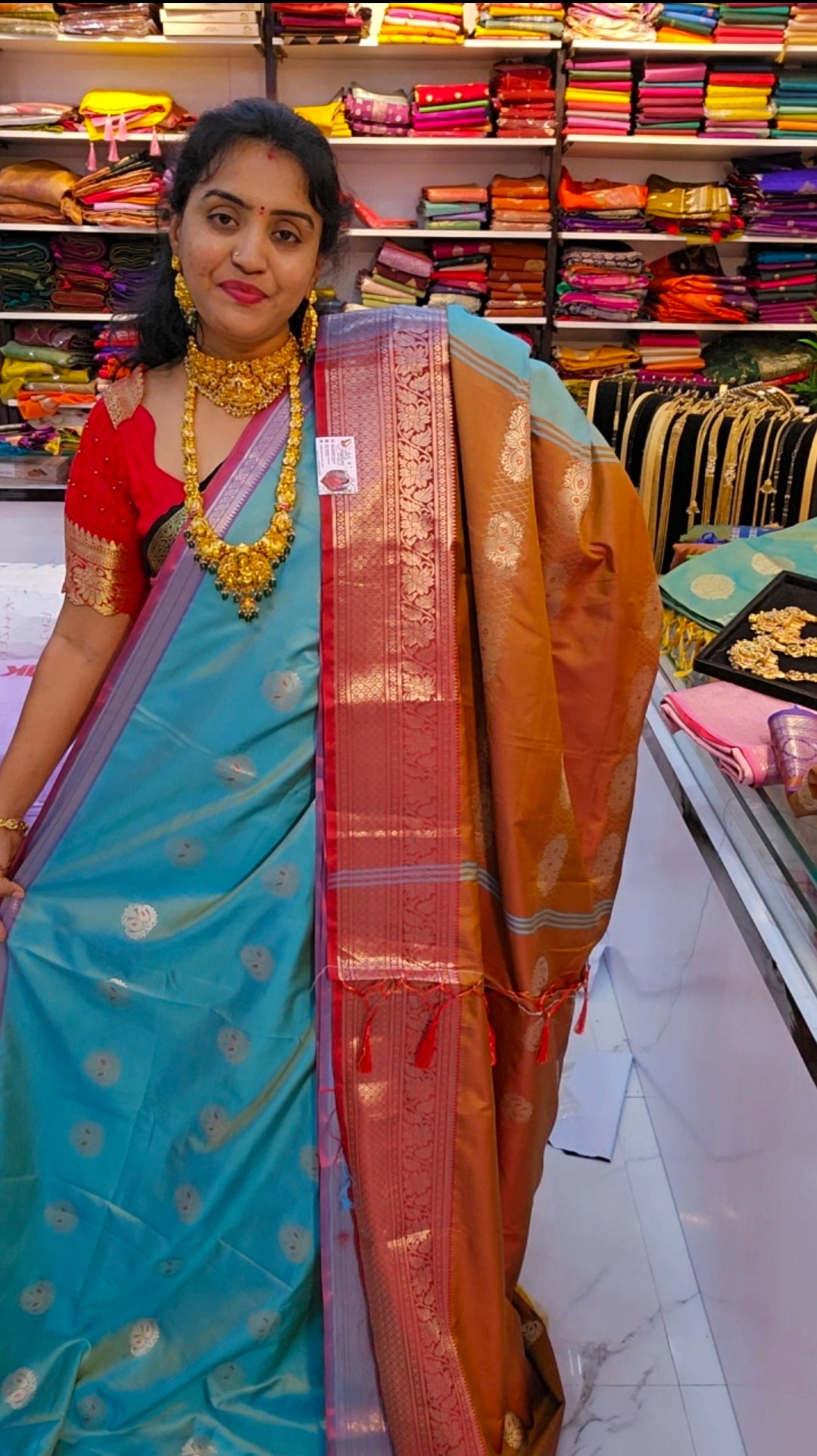 Saree un stiched blouse code SLS 528