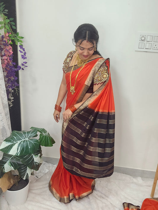 Saree un stiched blouse code SLS 572