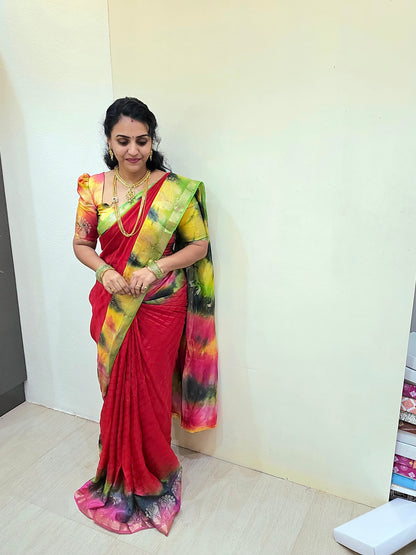 Code sls 221 saree un stiched blouse