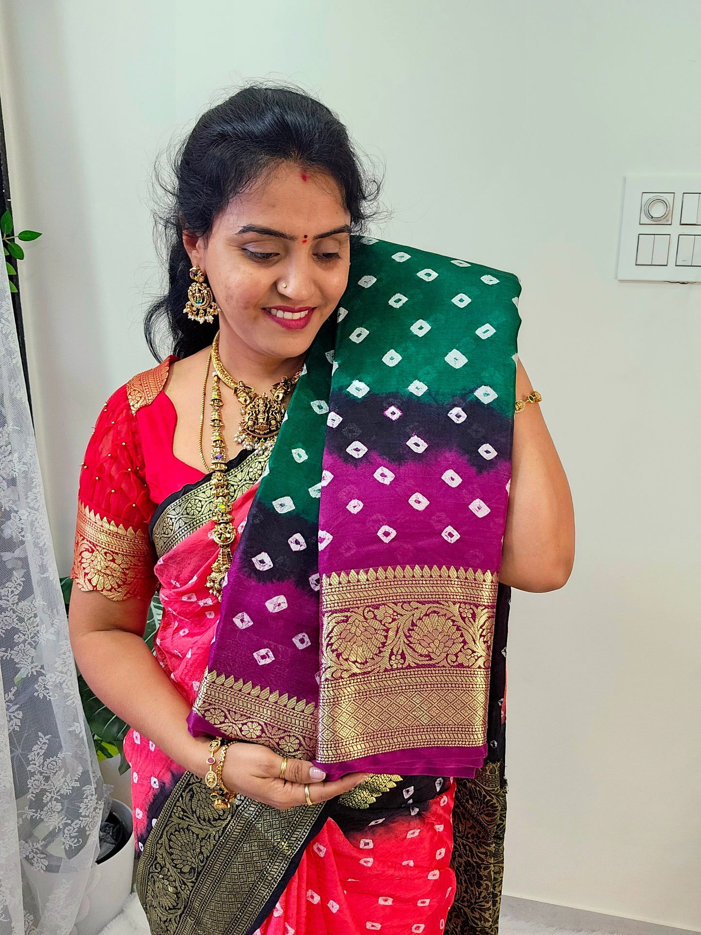 Saree un stiched blouse code SLS 525