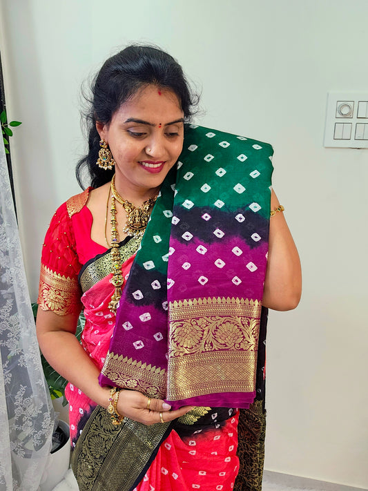 Saree un stiched blouse code SLS 525