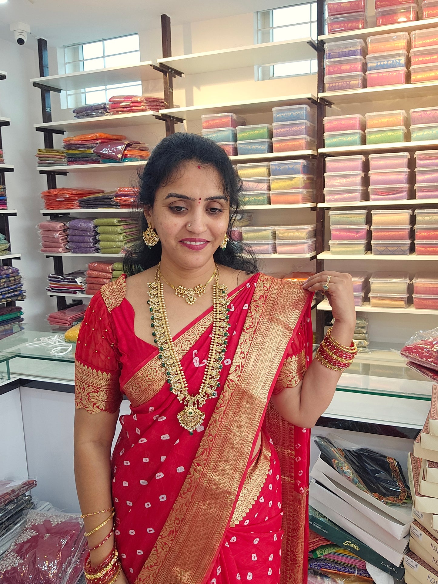 Saree un stiched blouse - SLS83