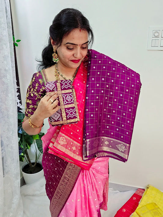 Saree un stiched blouse code SLS 439