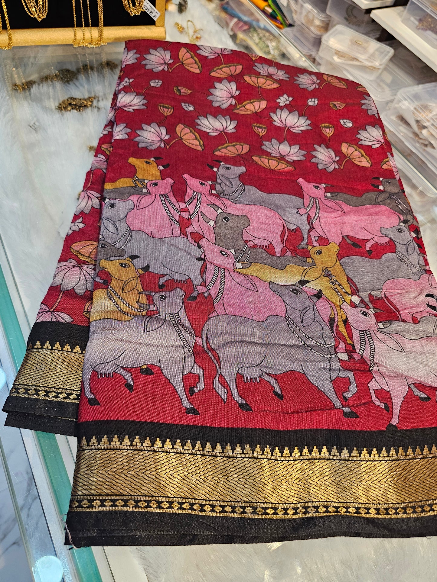 Saree un stiched blouse code SLS 571