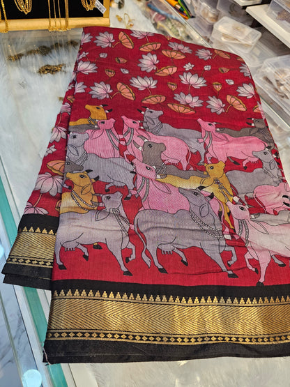 Saree un stiched blouse code SLS 571