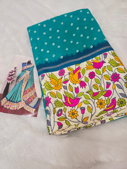 Yellow saree Saree un stiched blouse code SLS 297