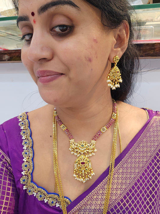 Neck set with Earrings code SLS 828J