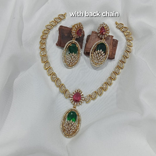 Code SLS 215J  neck set with earrings