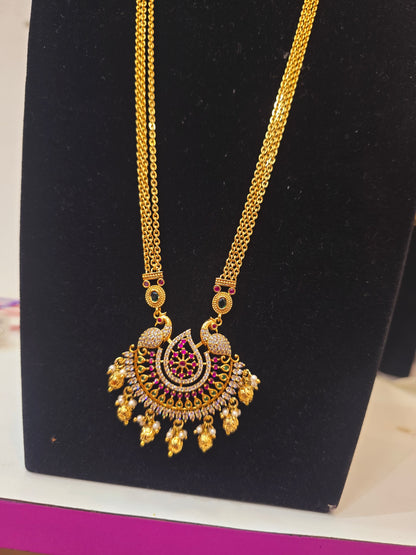 Long chandraharam dolor chain 346 J