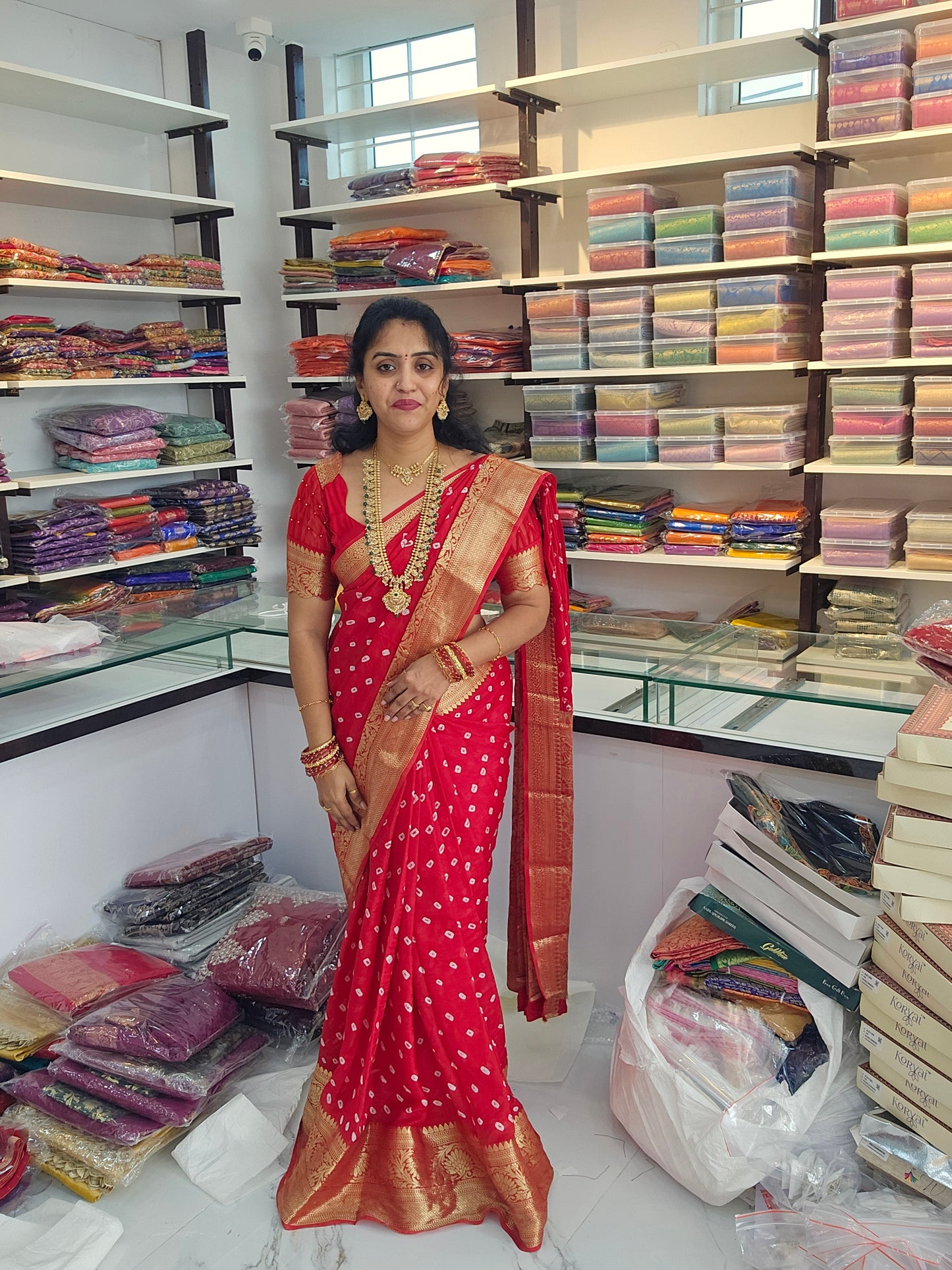 Saree un stiched blouse - SLS83