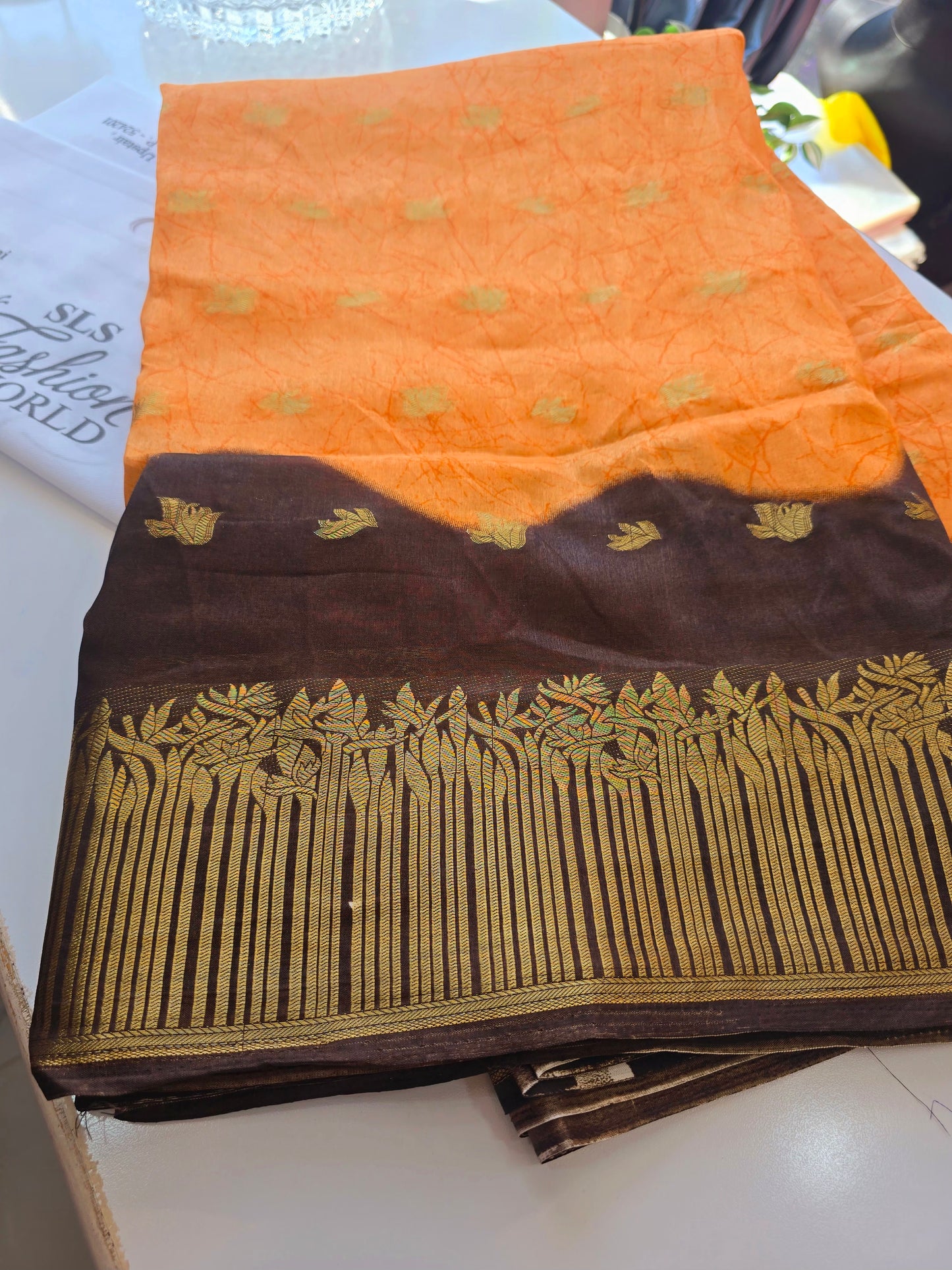 Saree un stiched blouse  Code SLS 245