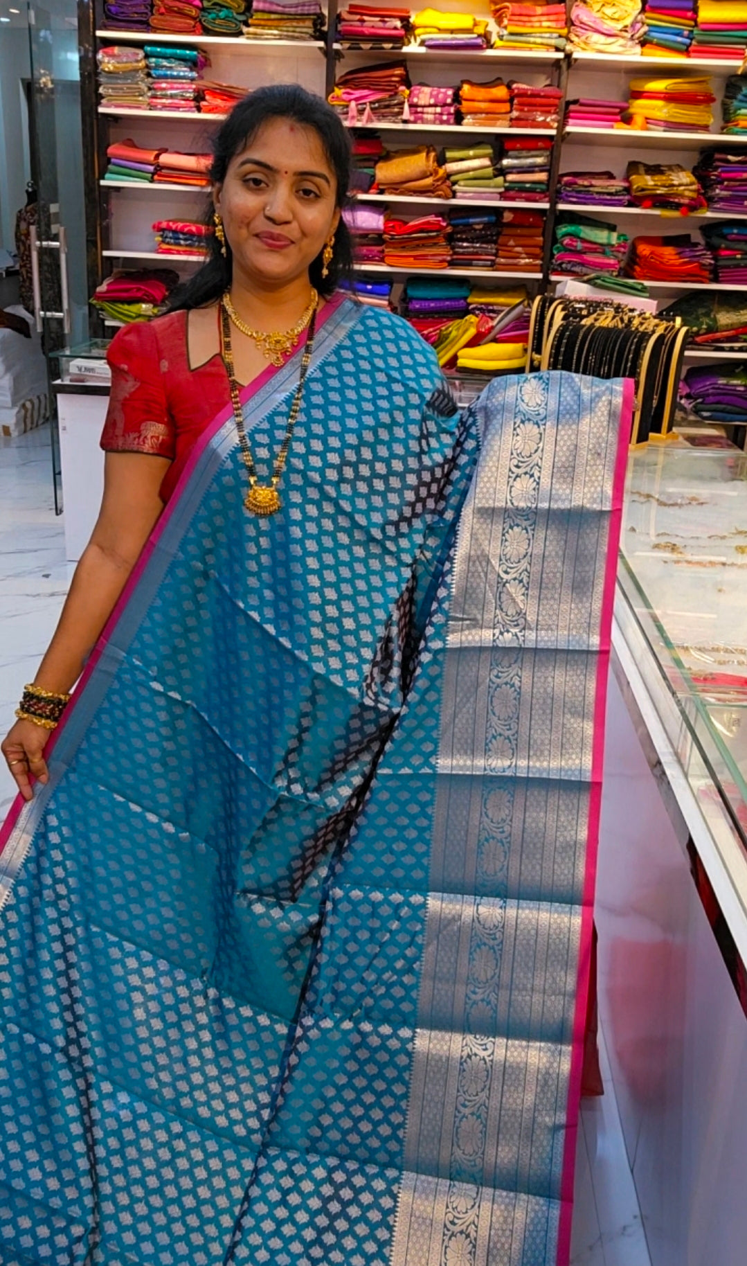 Saree un stiched blouse code SLS 553