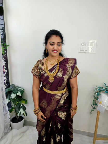 Saree un stiched blouse code SLS 506