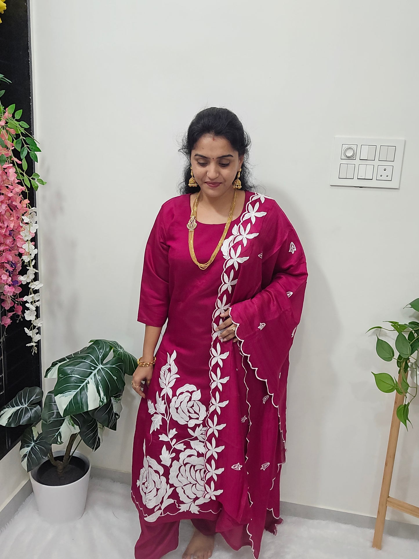 3 peace kurthi set Code SLS 338