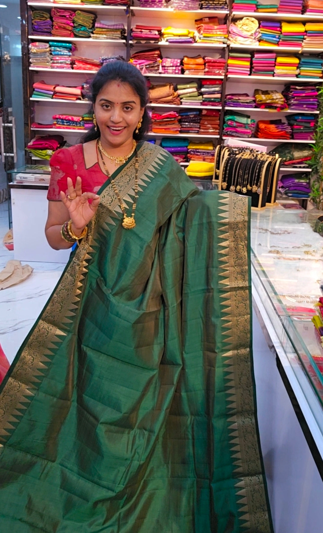 Saree un stiched blouse code SLS 537