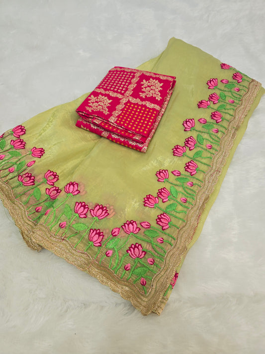 Saree un stiched blouse code 281