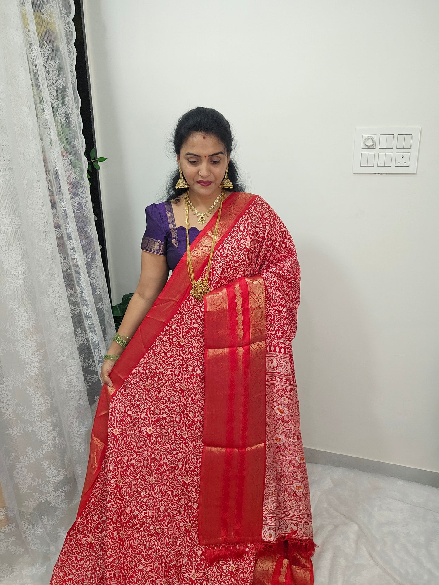 Saree un stiched blouse code SLS 483