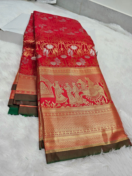 Saree un stiched blouse code SLS 583