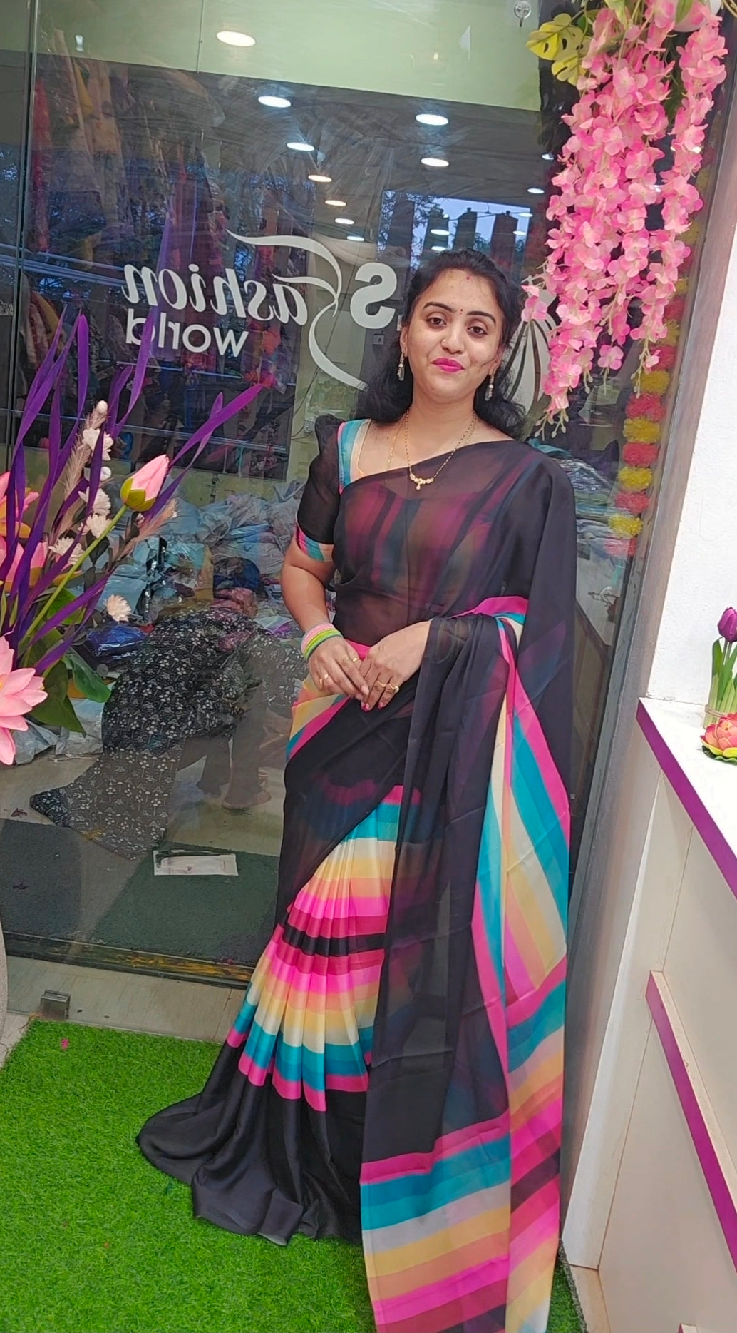 Saree un stiched blouse code SLS 451