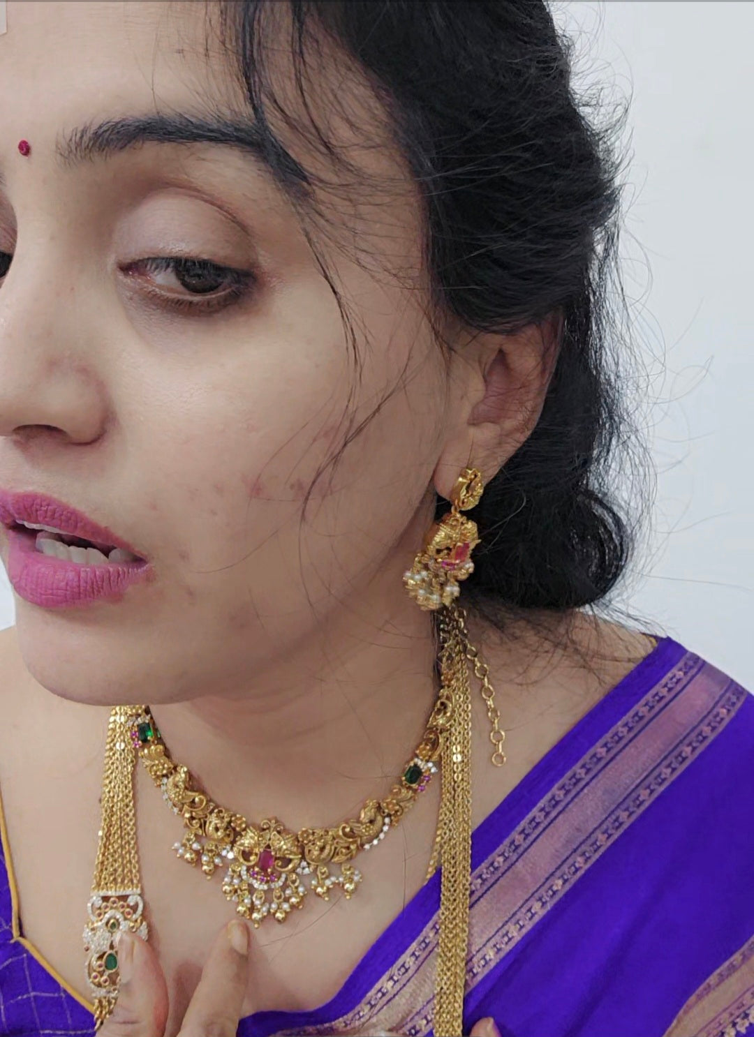 Neck set with earrings Code SLS 338 J