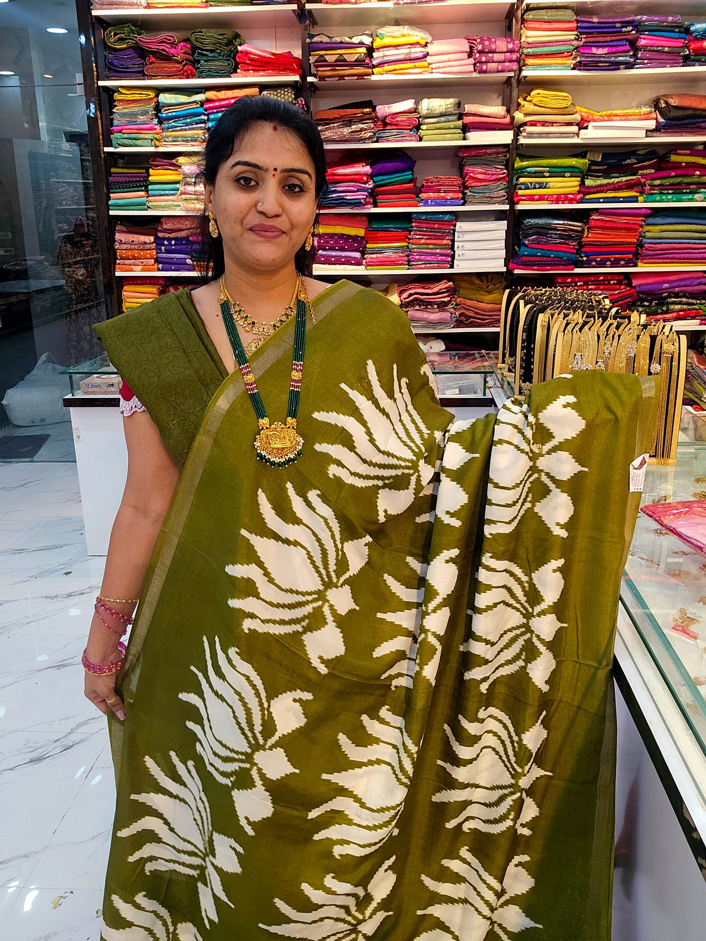 Saree un stiched blouse code SLS 675