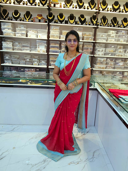 Saree un stiched blouse code SLS 772
