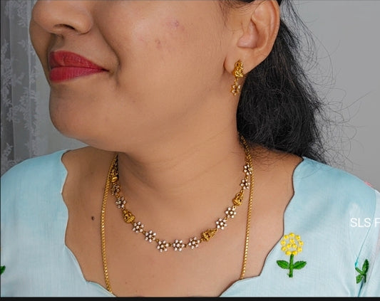 Neck set with earrings code SLS 415J