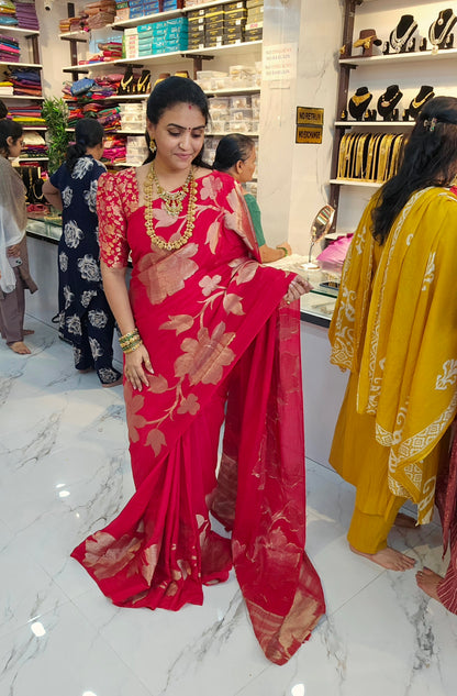 Saree un stiched blouse 689