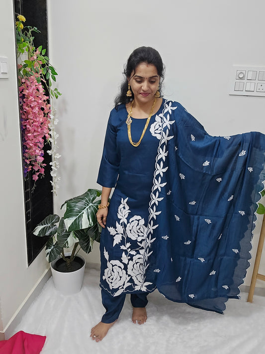 3 peace kurthi set Code SLS 337