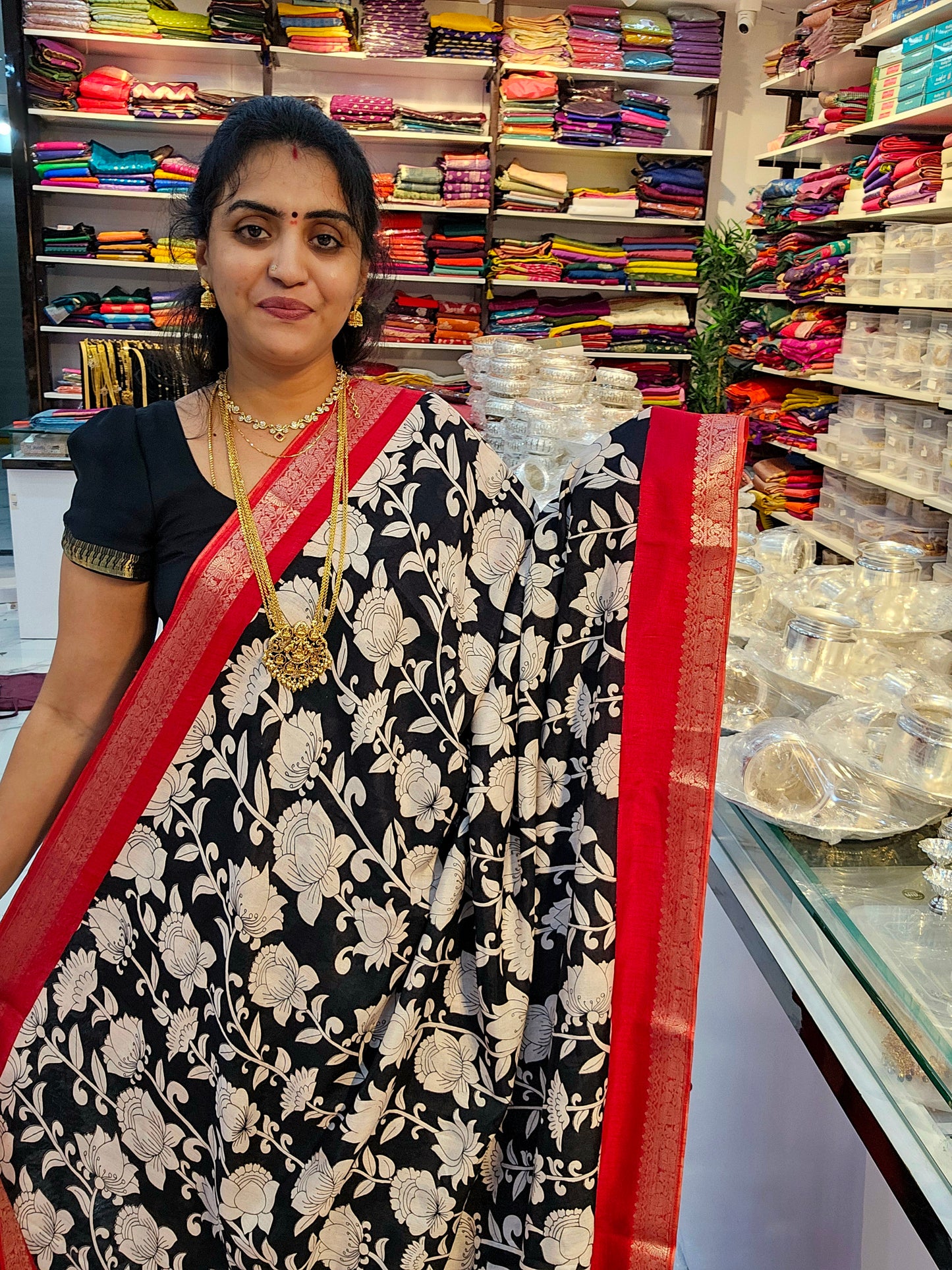 Saree un stiched blouse code SLS 688