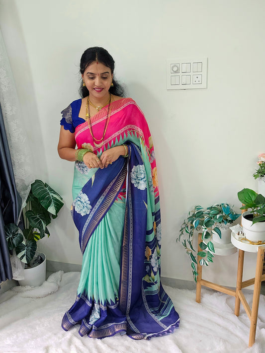 Saree un stiched blouse code SLS 520