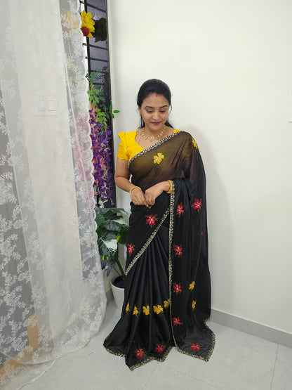 Saree un stiched blouse code SLS 634