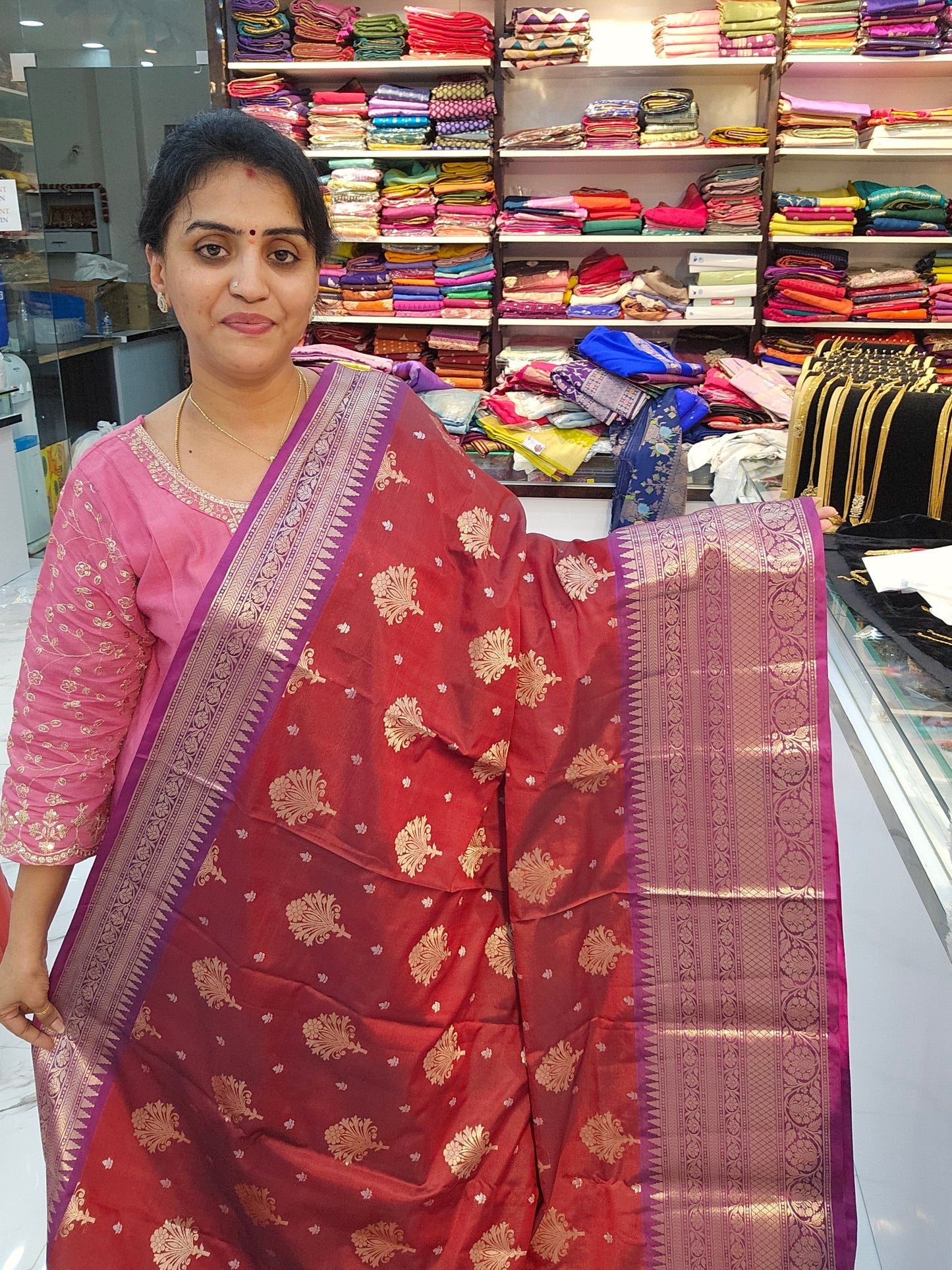 Saree un stiched blouse code SLS 16