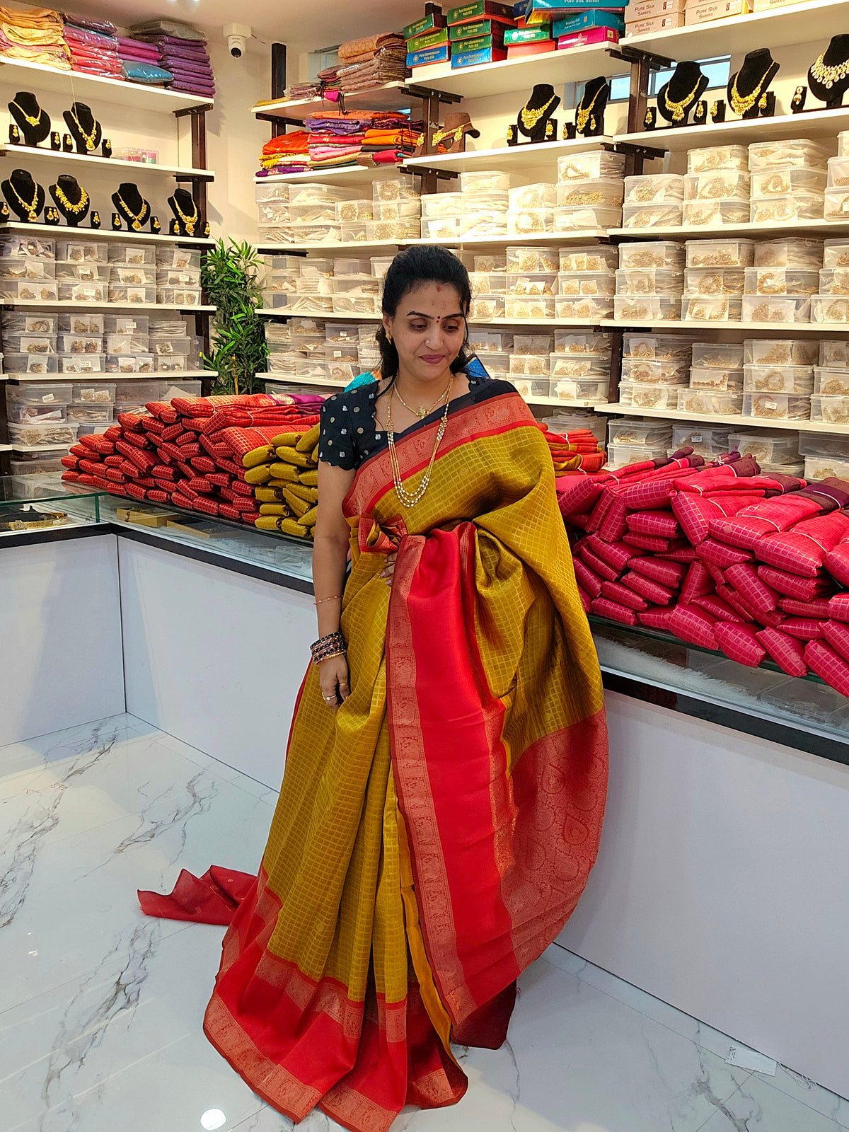 Saree un stiched blouse code SLS 734