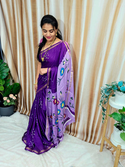 Saree un stiched blouse code SLS 642