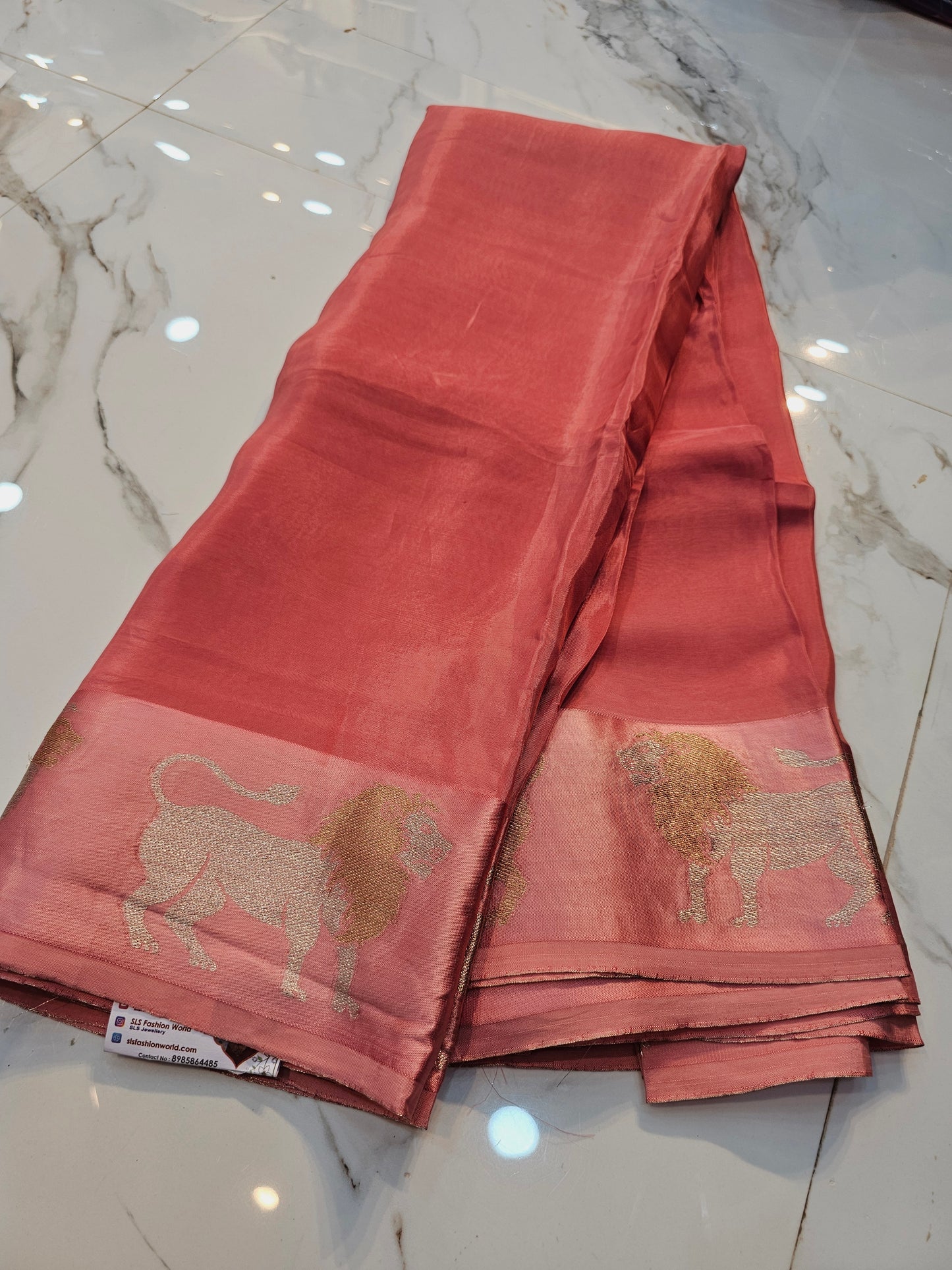 Saree un stiched blouse SLS 84