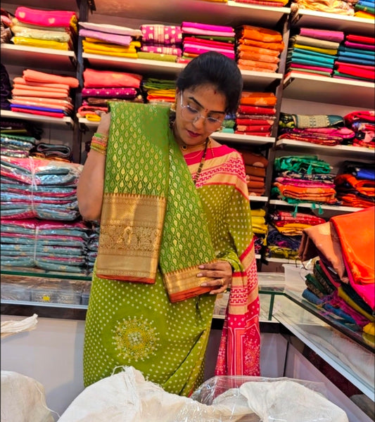 Saree un stiched blouse code SLS 562