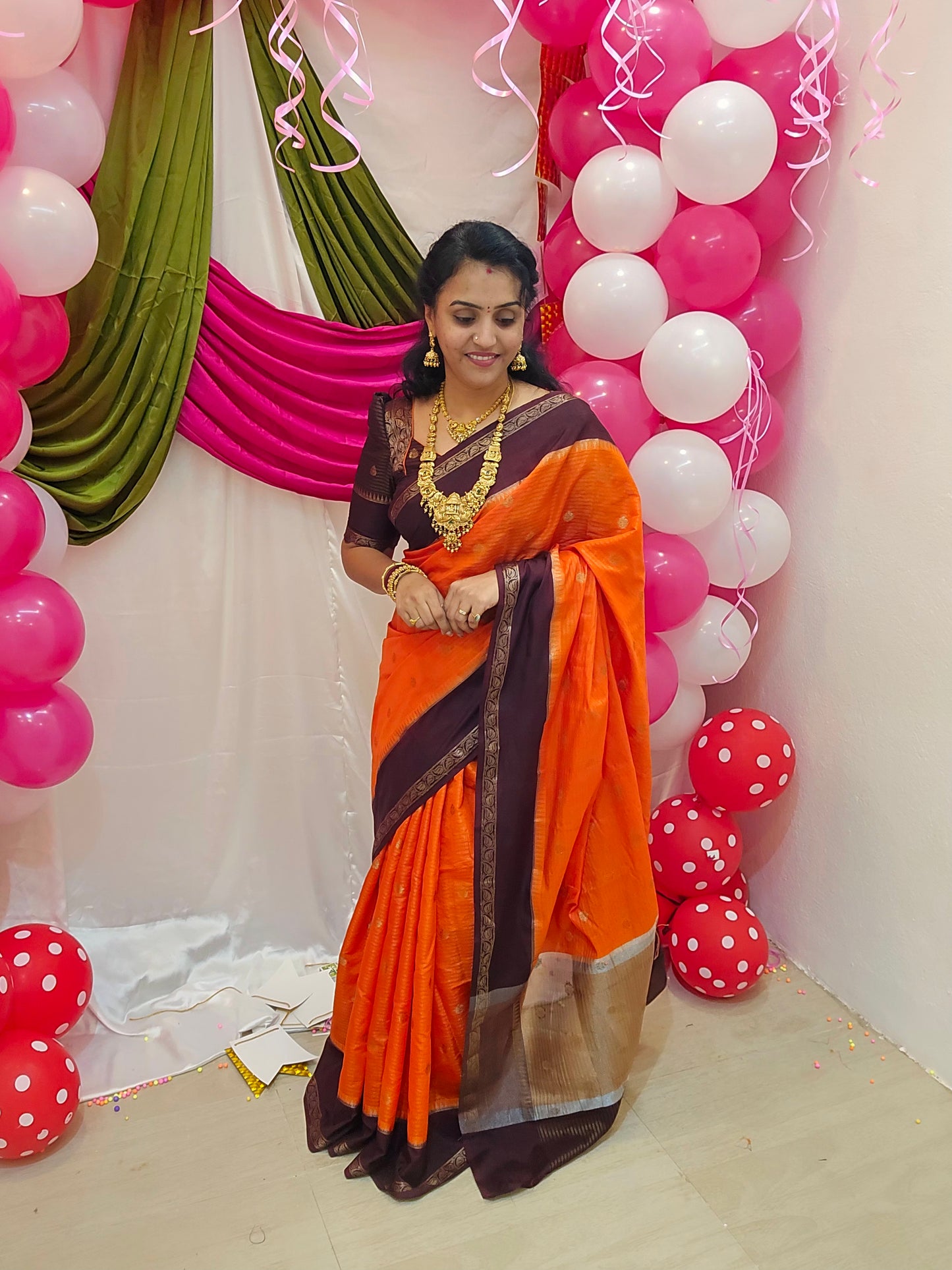Saree un stiched blouse code SLS 238