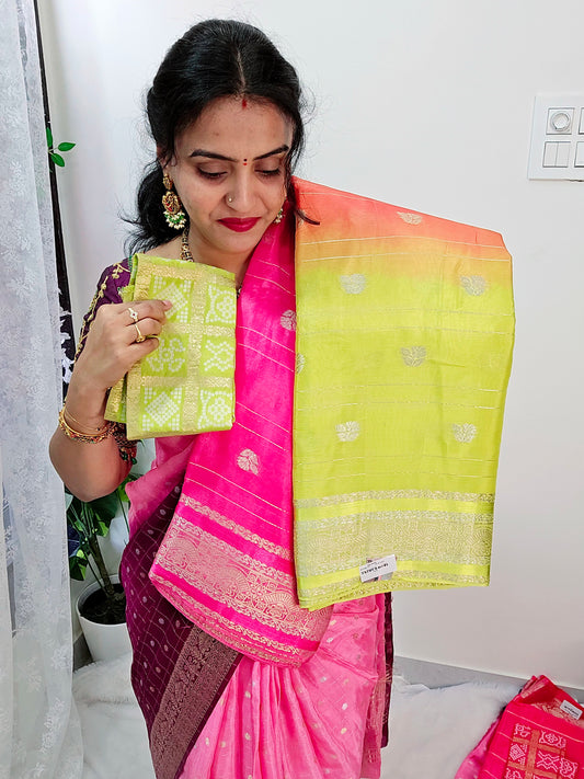 Saree un stiched blouse code SLS 436