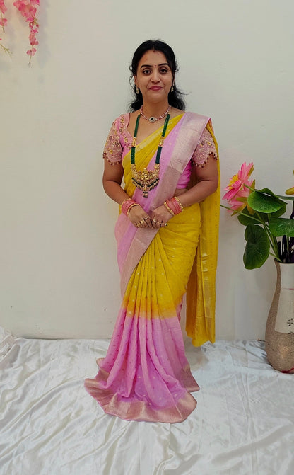 Saree un stiched blouse code SLS 394