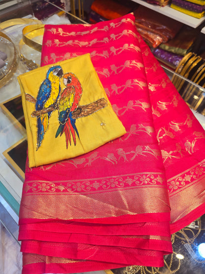 Saree un stiched blouse 231