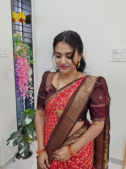 Saree un stiched blouse code SLS  375