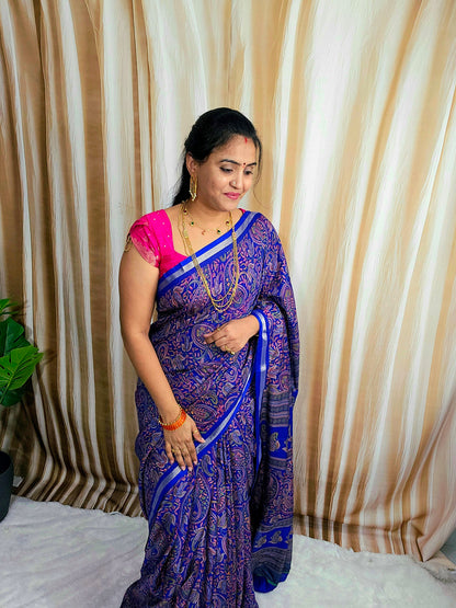 Saree un stiched blouse code SLS 654