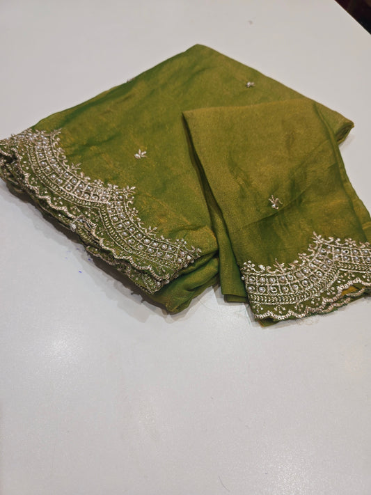 Saree un stiched blouse code SLS 241