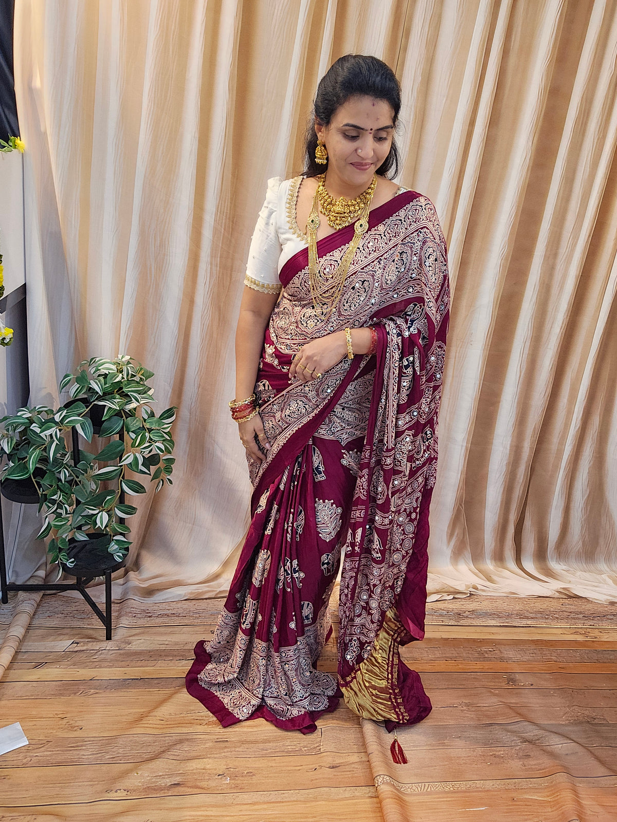 Saree un stiched blouse code SLS