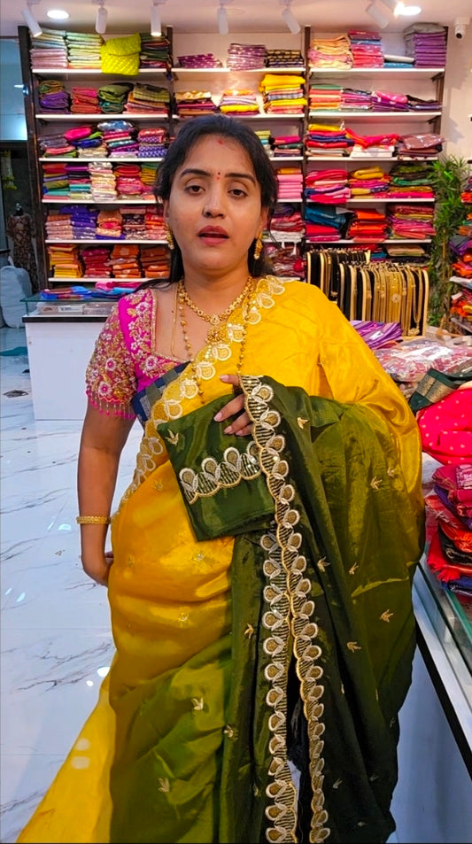 Saree un stiched blouse code 608