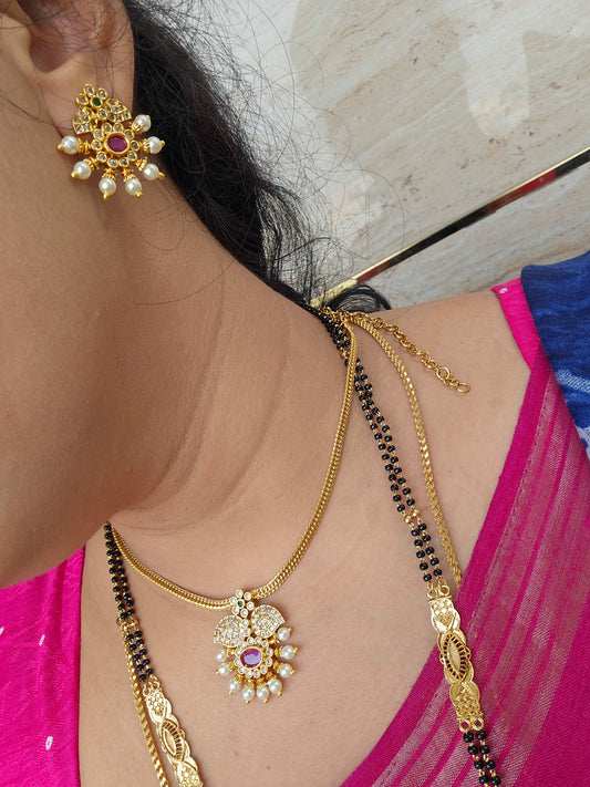 Neck set with earrings code SLS 513 J