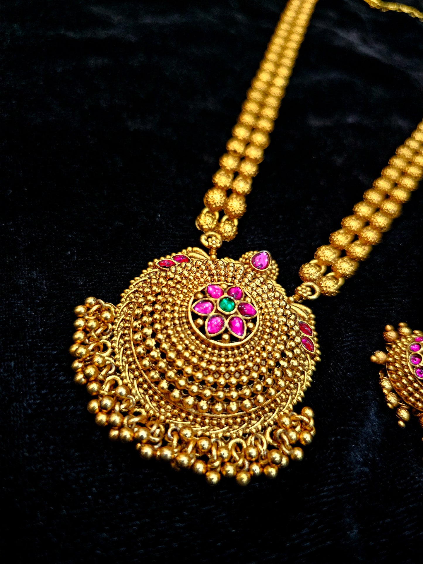 Long set with earrings code SLS 703J
